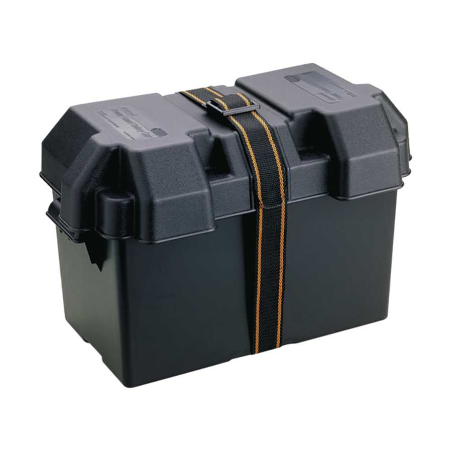 Secure your battery with this PowerGuard Battery box made from heavy-duty polypropylene