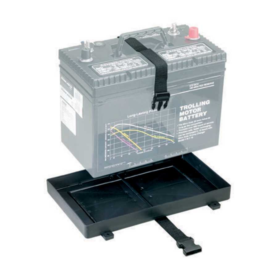 Secure your battery with this battery tray with strap